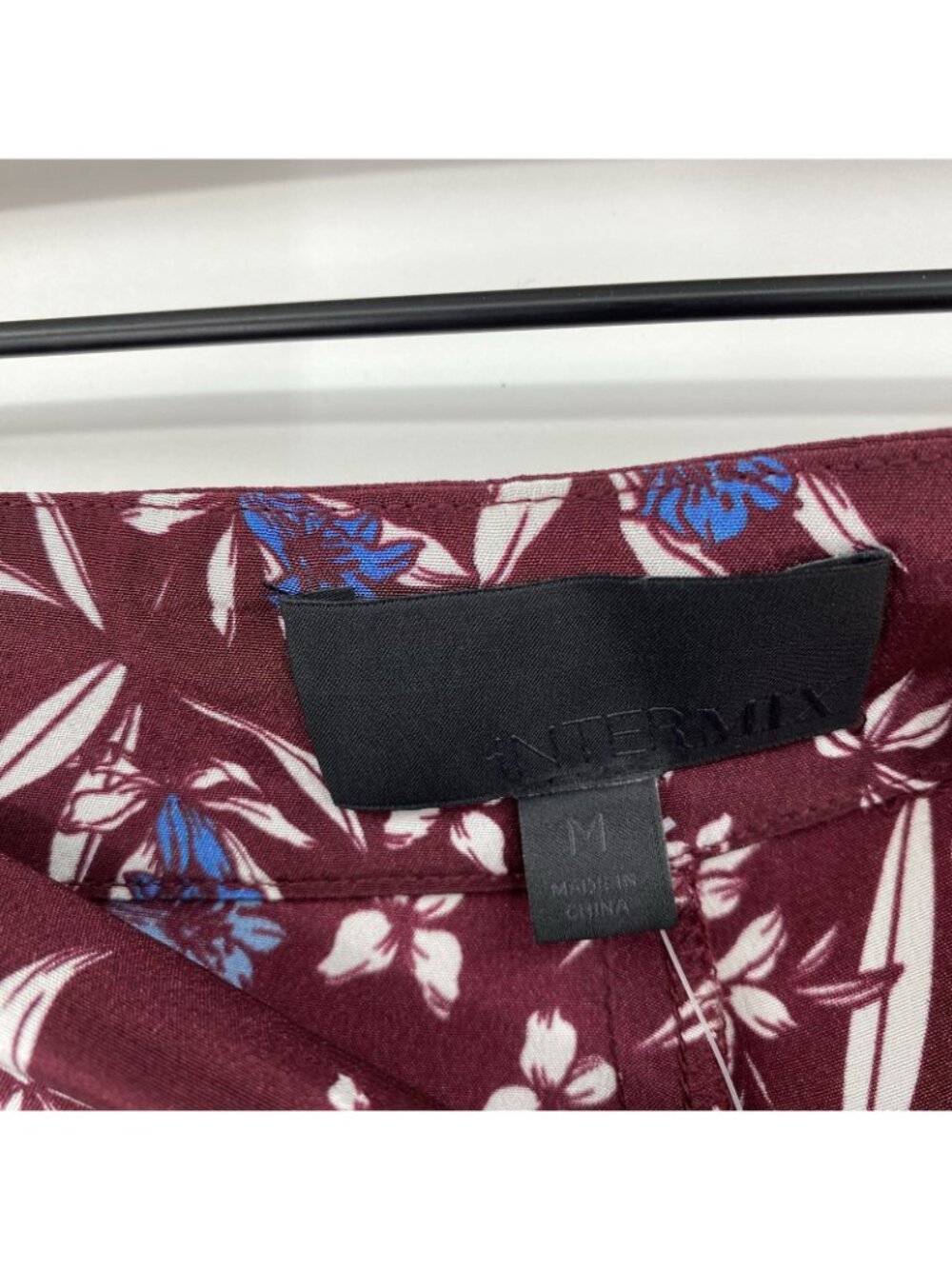 INTERMIX Women’s Size M Bilson Print 100% Silk Pants Wide Leg Floral High Waist - Picture 3 of 13